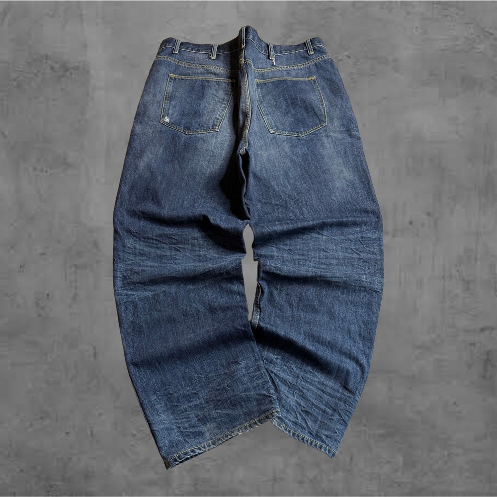 Vintage Super‎ Baggy The Foundry Co 90s Mens Wash Distressed Archive Denim Jeans